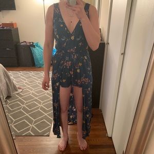 Romper with train